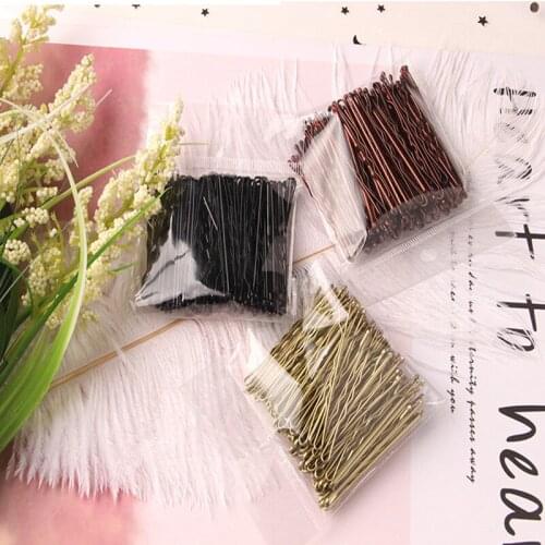 100Pcs/Bag Of Various Sizes U-Shaped Alloy Hairpins Simple Wave-Shaped Hair Clips Fixed Hairstyle Tools Hairpins