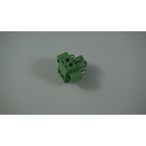 1000pcs Pluggable terminal block 3.81mm plug 2 poles solder through hole green Tin plated cross 20020111-D021A01LF