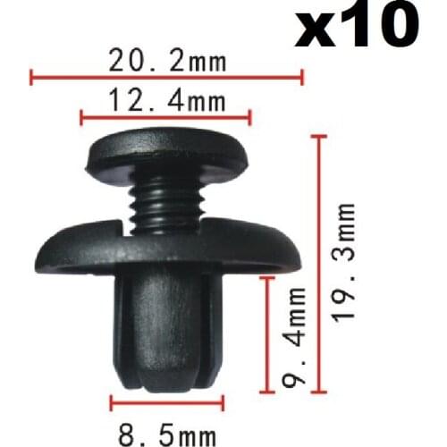 10x For Honda Screw expansion buckle / Nylon Retainer Clip