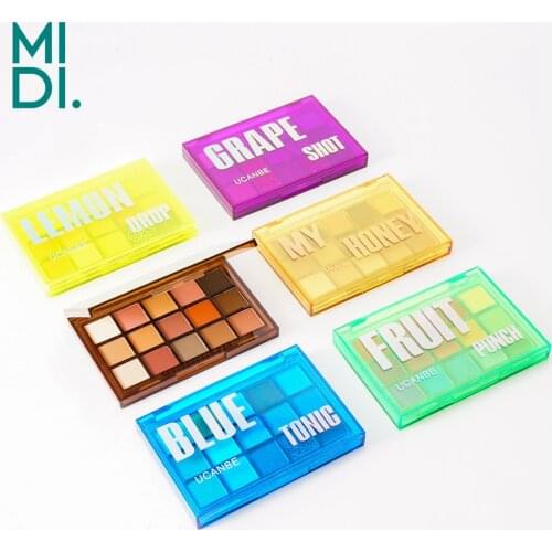 15 IN 1 Eyeshadow Palette Sweetheart Party Neon Makeup Palette Highlighter Glitter Eye Shadow Powder Not Smudge Face Cosmetics