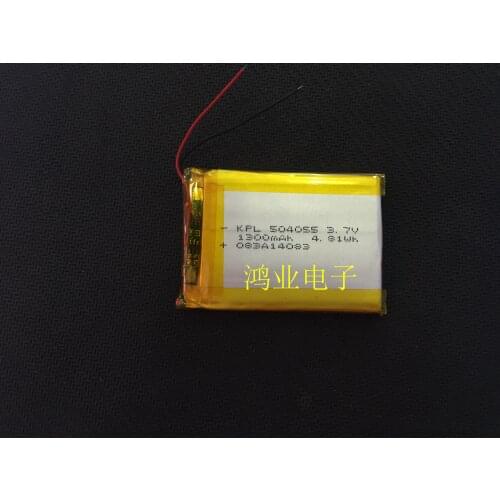 3.7V polymer lithium battery 504055P 1300MAH e-book PSP GPS solar cell