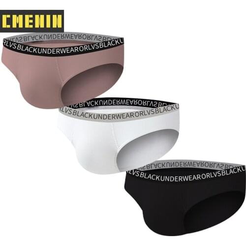 3PCS U Convex Modal Sexy Mans Underwear Briefs Underpants Comfortable Mens Briefs Bikini Gay Underwear Mens Panties Gift