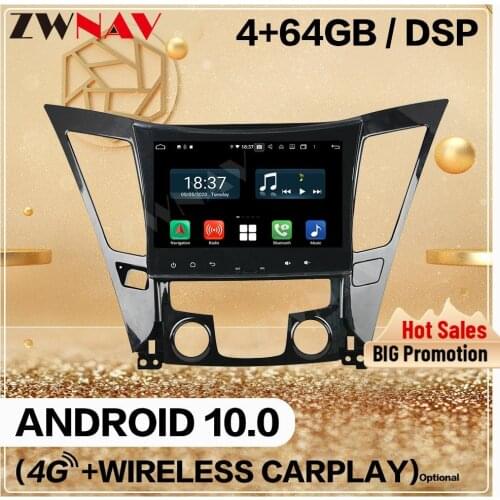 4+128 Carplay 2Din For Hyundai SONATA 8 I40 I45 I50 YF 2011+ Android 10 Screen Player Audio Radio GPS Navi Head Unit Auto Stereo