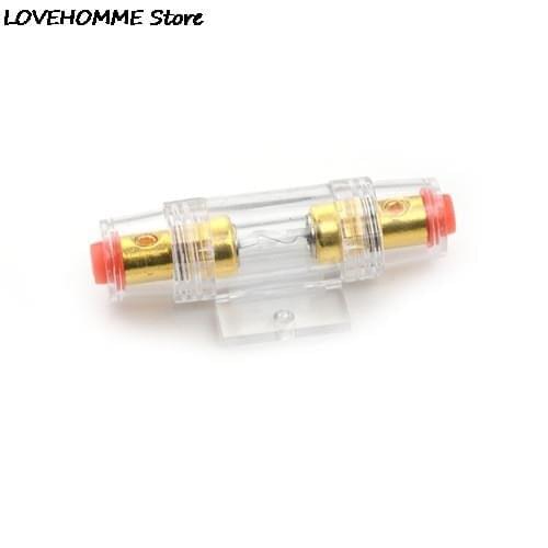 4 Gold Plated Fuse Holder Block Audio In Line AMP Amplifier Cable AGU For Car Vehicle Subwoofer