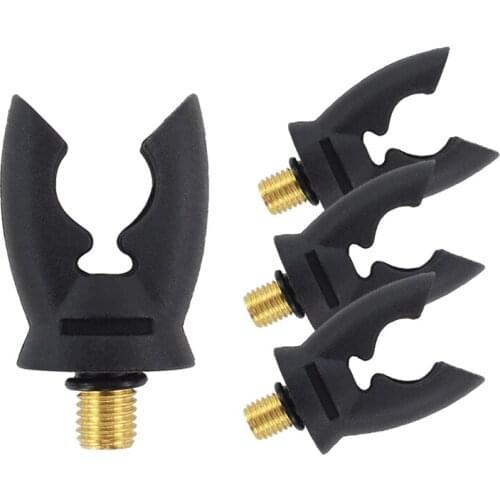 4Pcs Carp Fishing Rod Rest Head Gripper Butt Rest Gripper for Fishing Alarm and Buzz Bar