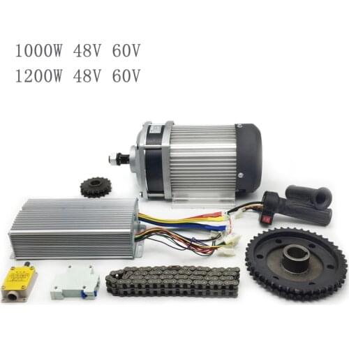 48/60V1000/1200WBM1412ZXF DC brushless deceleration electric tricycle engine for human tricycle/four-wheeler conversion kit