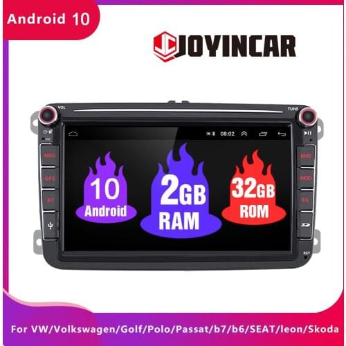 JOYINCAR Car Multimedia MP5 player 2 Din Android 9.1 GPS Car Autoradio Radio For VW/Volkswagen/Golf/Polo/Passat/b7/b6/SEAT/leon