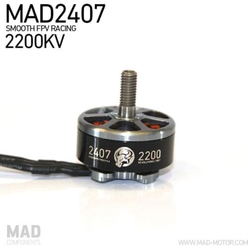 MAD 2407 2200KV Brushless Drone Motor 4S 5S High Efficient Smooth Fly FPV DroneRacing Freestlye Motor Crazy Power at 5S