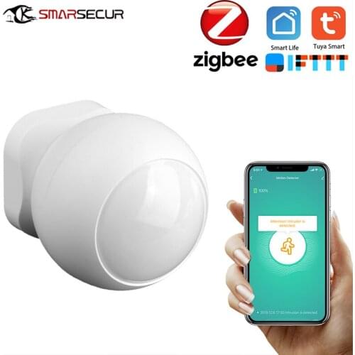 Tuya ZigBee Smart Home PIR Infrared Motion Sensor Detection Wireless Security Alarm Detector System APP Control w/ battery