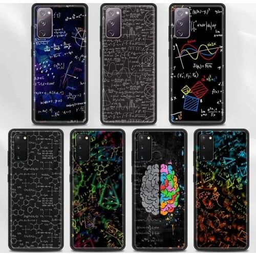 Chemical Math Formula Phone Case For Samsung Galaxy S21 Ultra S20 S10 S9 Plus S10Lite S10e S20FE Cover Black Shell Soft Funda
