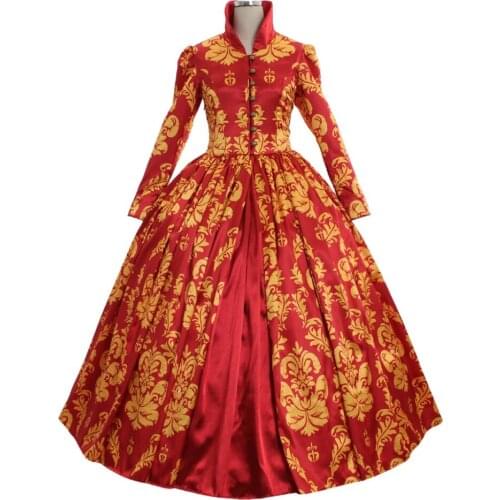 Cosplaydiy Vintage Southern Gown Civil War Ball Gown Luxurious Dress Medieval Victorian Ball Dress L320