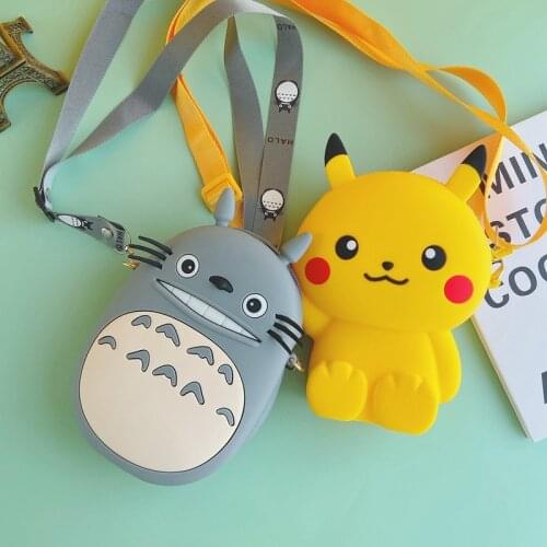 Action Japan Anime Pikachu Figure Women Mini Shoulder Bag Miyazaki Hayao Cartoon Toroto Model Small Phone Bags Gift Toys for Kid