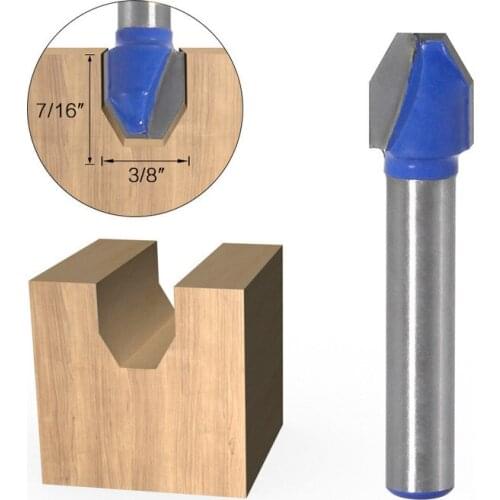 1PC 90 Degree 1/4" Shank Woodworking Tenon Milling Cutter Tool Drilling Milling For Wood Carbide Alloy