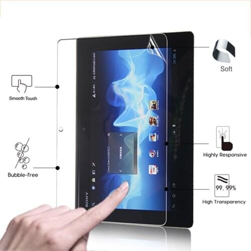Clear HD Glossy screen protector film For Sony Xperia S SGPT1211 9.4 inch Tablet front HD film Pad Lcd protective films