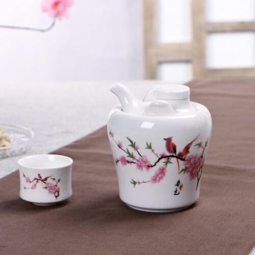 Vodka decanter Ceramic Wine Warmer Household Wine Warmer Set Chinese Wine Warmer Liquor Sake Yellow Wine Cup Warm Wine Bottle