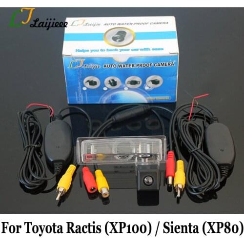 For Toyota Ractis I XP100 2005~2010 Car Rear View Camera / Wireless Night Vision Parking Camera For Toyota Sienta XP80 2003~2015