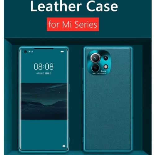Leather Case For Xiaomi Mi 11 Mi 10 Ultra Camera Protective Mi 10 Pro Mi 10 Lite POCO X3 NFC M3 Cover