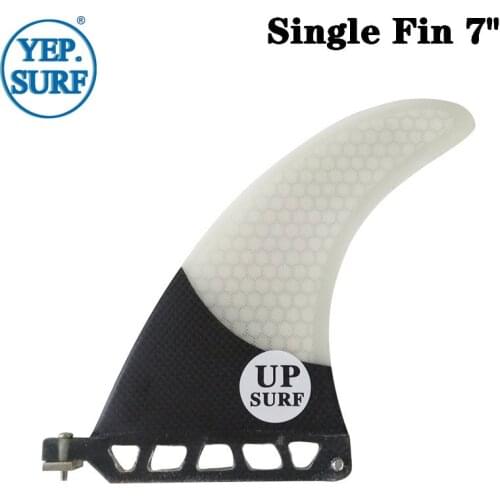 Surf Single Fin 7" Longboard Surfoard Fin White Color Fin Surfboard Fin in Surfing Free Shipping
