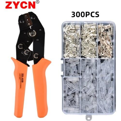 COLORS SN-48B Crimping Pliers Tool 2.8mm Female Spade Coppe Crimp Terminals Electrical Sleeve Wire Wrap Connector Insulated Plug