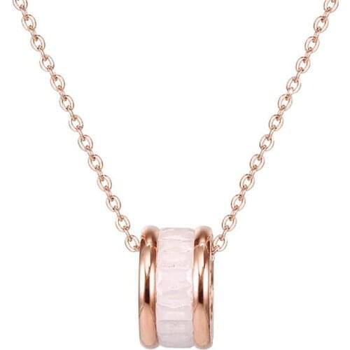 Stainless Steel Roman Number Small Waist Collarbone Necklace Pendant Women Minimalism Jewelry Gift For Him