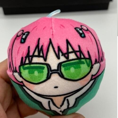 Anime The Disastrous Life of Saiki Kusuo No Sainan Plush keychain strap Dango cute