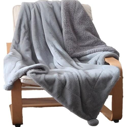 Faux Rabbit Fur Sofa Blanket Fluffy Throw Warm Chunky Mink Throw On The Couch Sofa Cover Adult Travel Airplane Knitted Blankets