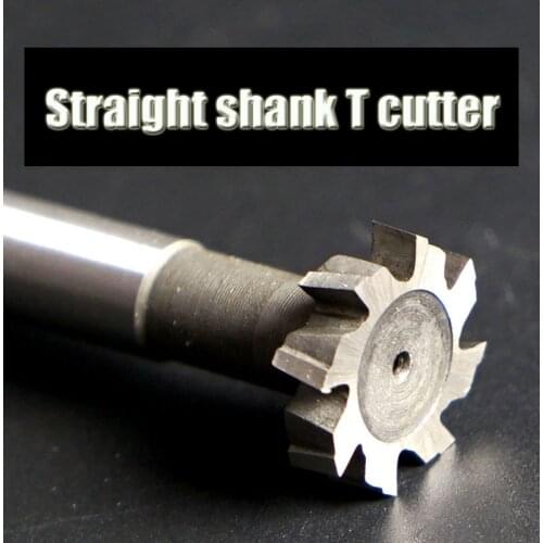 Straight shank T cutter super hard T slot cutter cnc milling machine tool 10mm 12mm 14mm 16mm