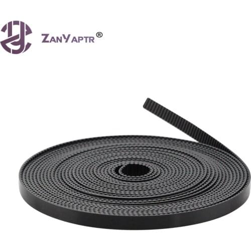 1M 2M 3M 5M/lot PU with Steel Core GT2 Belt Black Color 2GT Timing Belt 6mm Width for 3d printer Free Shipping