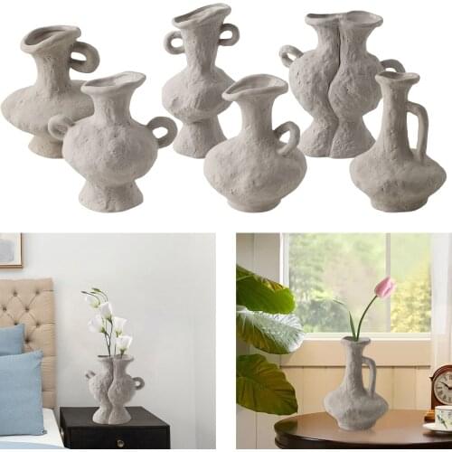 Modern Ceramic Hydroponic Flower Vase Kitchen Office Living Room Decor