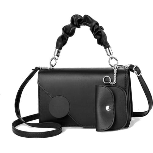 2021 new bag female Korean version solid color fashion female bag messenger shoulder handbag