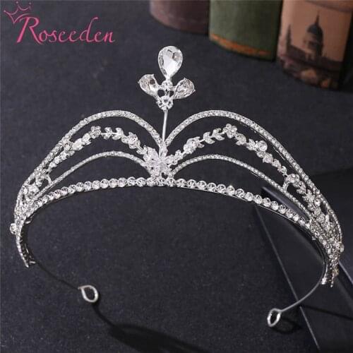 Wedding Women Hair Accessories CZ Bridal Crowns Engagement Jewelry Romantic Princess Tiara RE4225
