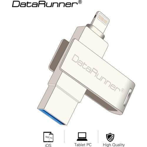 DataRunner OTG USB Flash Drive 32GB Pen Drive 8GB 16GB 64GB 2 IN 1 USB Stick 3.0 128GB Flash Disk External Storage Pendrive