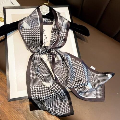 100% Silk Scarf For Women Natural Shawls Wraps Floral Summer Ladies Neckscarf Pure Real Scarves New 2021 Hijab Foulard Bandana