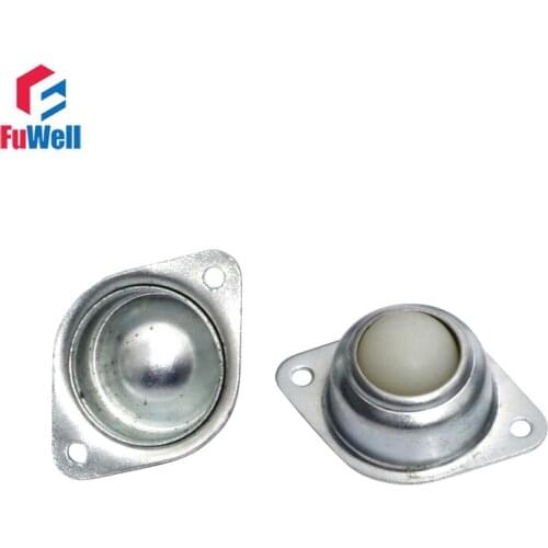 2pcs Flange Mounted Ball Transfer Unit Mini Nylon Roller Ball Transfer Bearing CY-12A/15A/19A/25A/30A/38A Transfer Bearing Unit