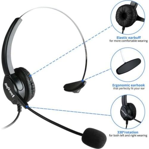 PROMOTION!!Office Headset Headphone with Mic ONLY for CISCO IP Phones 7940 7960 7970 7821 7841 7861 8851,8861 8941,8945,8961 etc