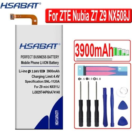 HSABAT 3900mAh Li3829T44P6hA74140 Battery for ZTE Nubia Z9 mini NX511J cell phone battery