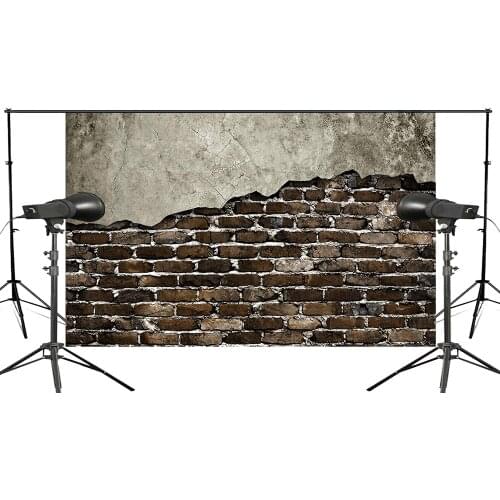 Fragrant Wall with Dim Brick Wall Photo Background Child Wedding Photo Studio Retro Photography Background 150x220cm