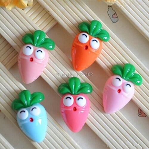 Free shipping 5pcs/set Cute Carrot fridge magnet for kids gift Creative magnetic message sticker for educational home decor