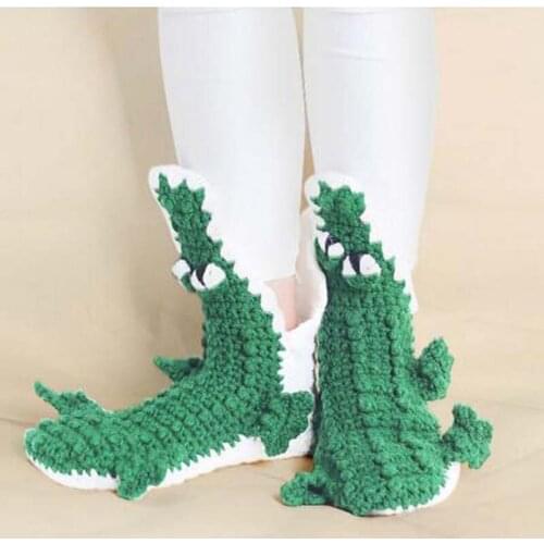 Free Shipping Women Fashion Animal Modeling Home Floor Socks Winter Warm Crochet Soft Knitting Wool Socks Christmas Stocking