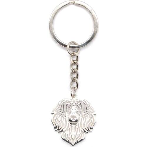 Lovers' Jewelry Alloy Boykin Spaniel Dog Key Chains Jewelry Large Alloy Charm Key Chains