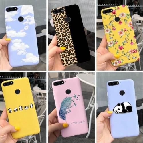 For Huawei Y6 2018 Case Y6 Prime 2018 Cute Fashion Soft Silicone Phone Cases For Huawei Y6 Prime Y 6 2018 Back Cover Full Bumper