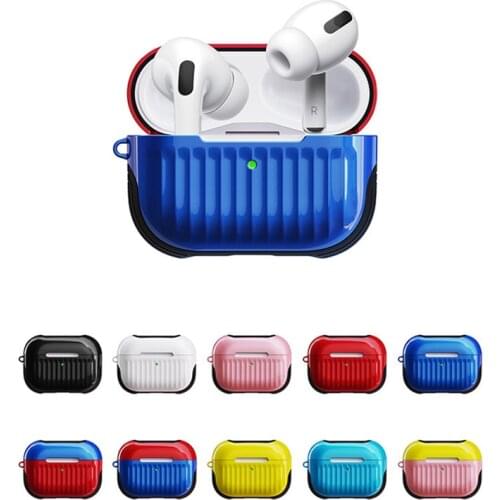For AirPods Pro Case Luxury Cover TPU PC 2 in 1 Anti-Fall Shockproof Wireless Earbuds Shell Headphone Case For Air pods Pro Case