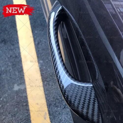 FOR PORSCHE MACAN 14-20 4 DOOR OEM STYLE DRY CARBON FIBER OUT HANDDLE COVER 4PC TRIM BODY KIT TUNING FOR MACAN DOOR COVER RACING