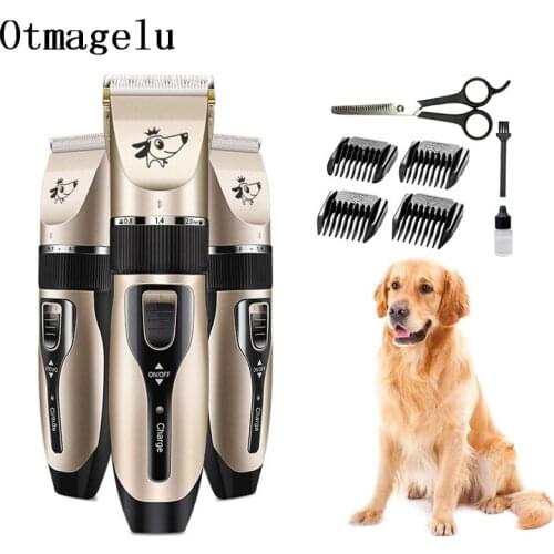 Electrical Pet Dog Hair Trimmers Professional Dog DIY Grooming Tool Rechargeable Cat Shavers Hair Cutter Dog Haircut Clipper Set