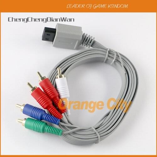1.8m Component cable High-Definition 1080i/720p HDTV AV Audio Adapter Cable Cord Wire 5RCA For Nintendo Wii