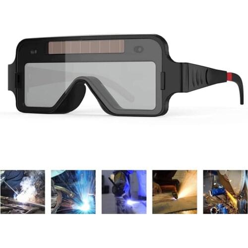 Creative Welding Glasses Automatic Argon Arc Protection Goggles Solar Auto Darkening Anti-Glare Light Change Eyes Mask