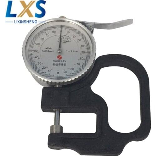 Mechincal Thickness Meter 0-5mm (0.001mm) Dial Thickness Gauge For Paper,Film,Adhesive Tape, Fabric