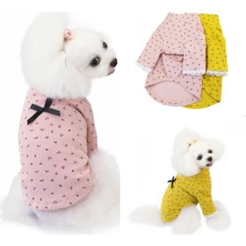 Cute Dog Shirt Cat Puppy T-shirt Apparel Yorkies Yorkshire Terrier Shih Tzu maltese Pomeranian Bichon Poodle Dog Clothes Costume
