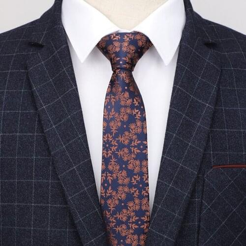 6 CM geometric gravata mens tie luxury man floral paisley neckties hombre classic business casual for wedding