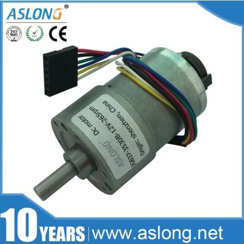 Wholesale JGB37-3530B 12V Gear Motor Reversed With Encoding disk Customized Speed High Torque Speed Measuring Motor For DIY Toy